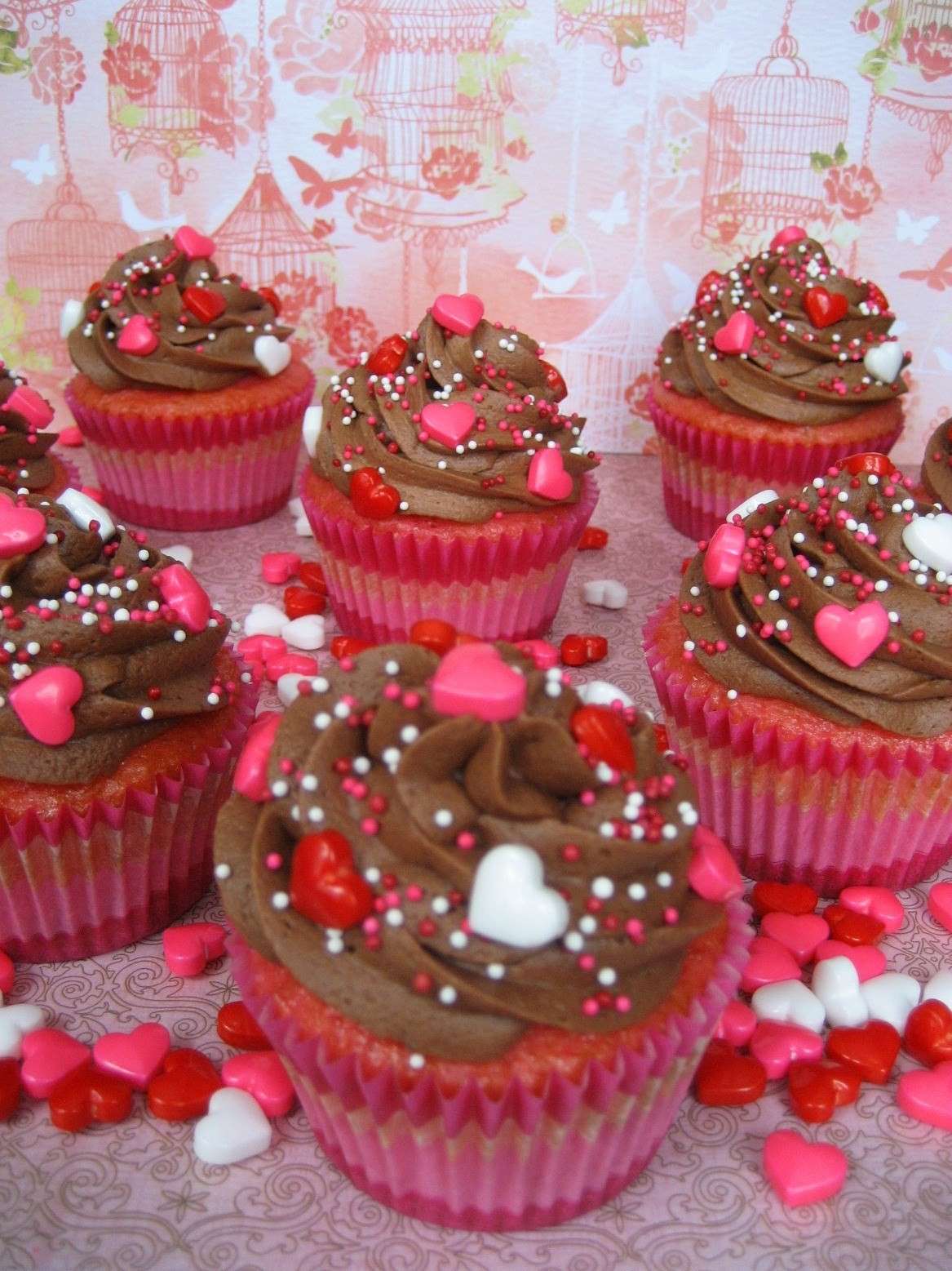 Cupcake con glassa al cioccolato