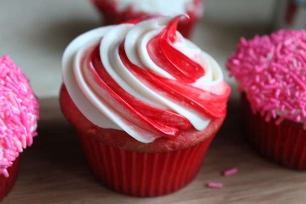 Cupcake con glassa bicolor