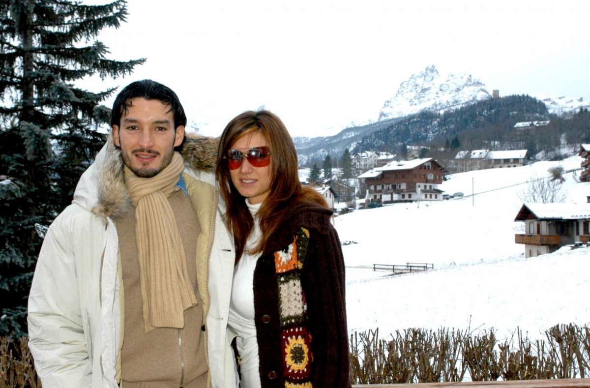 Gianluca Zambrotta con la moglie Valentina