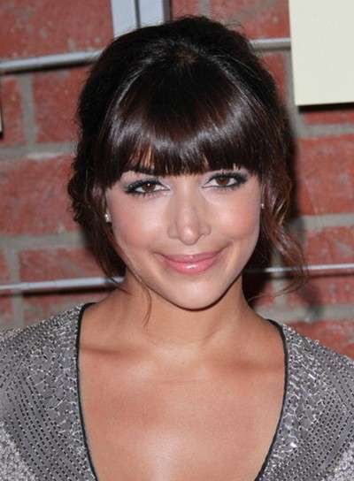 Hannah Simone beauty look