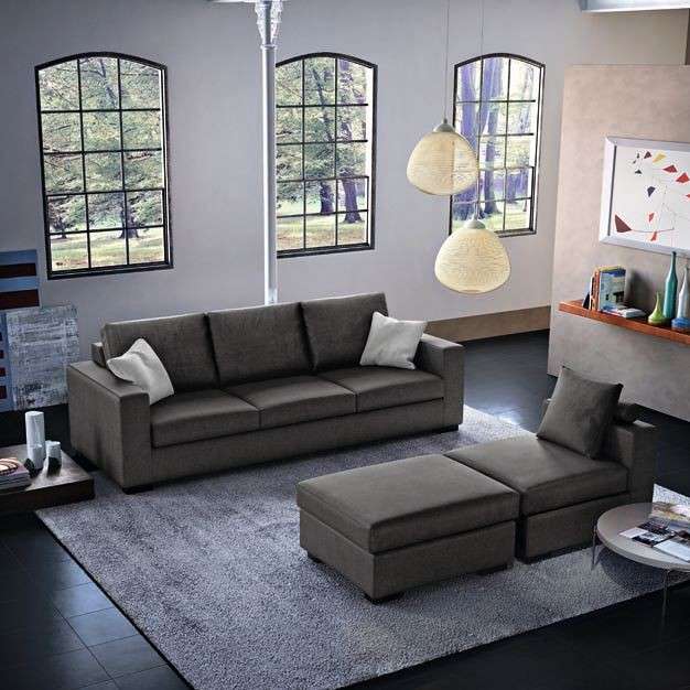 Il divano Coccinea di Poltronesofà: volumi equilibrati, proporzioni misurate ed un aspetto attuale