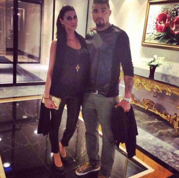 Kevin Boateng con la fidanzata Melissa Satta