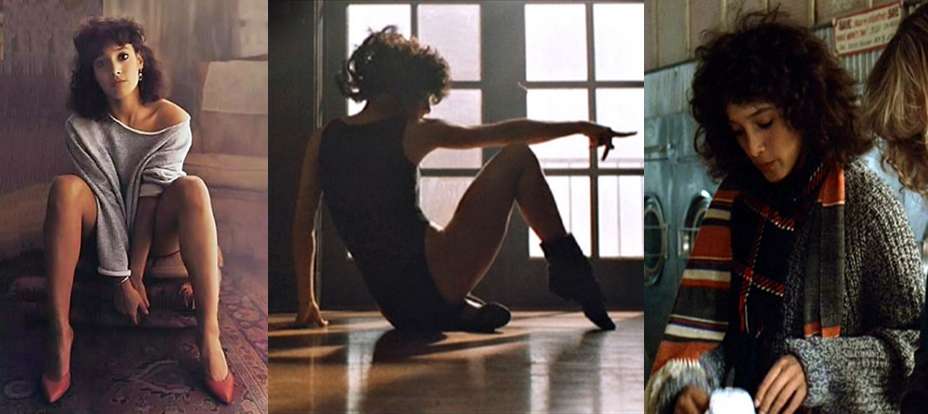 Look della protagonista di Flashdance