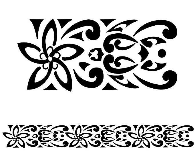 Maori armband tattoo for women