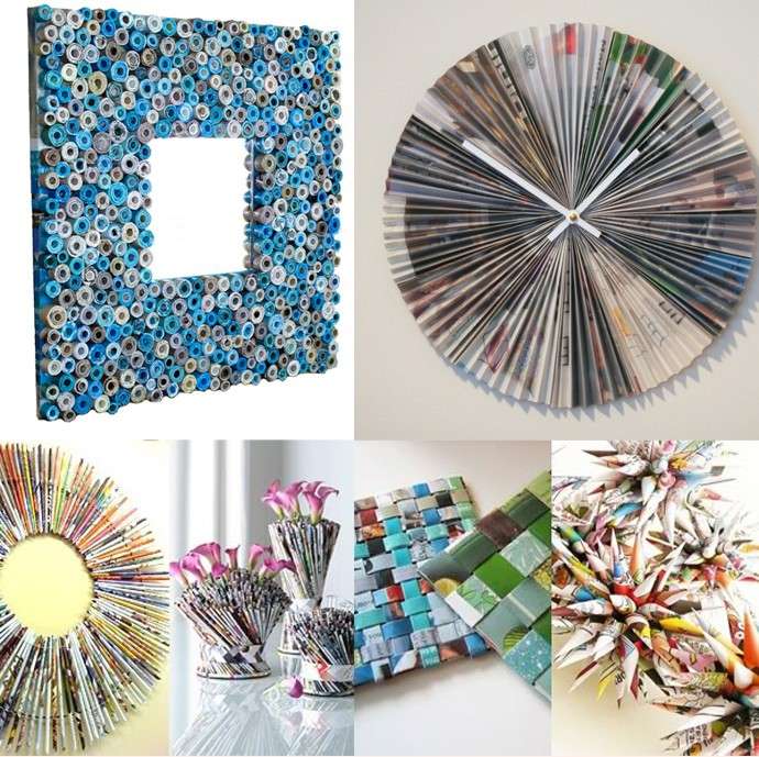 Oggetti di carta con il riciclo creativo