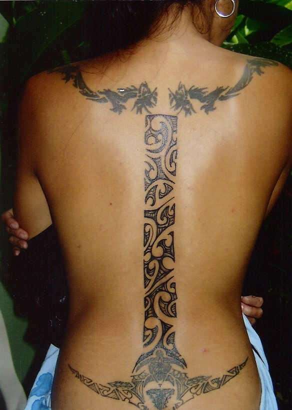 Samoan girl tattoo