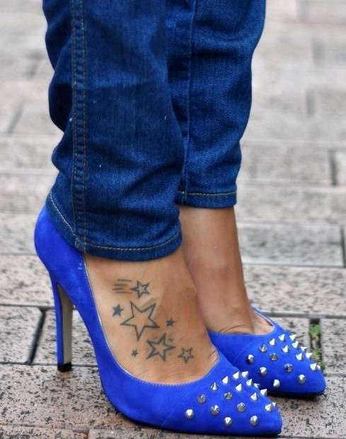 Stelle tattoo sul piede