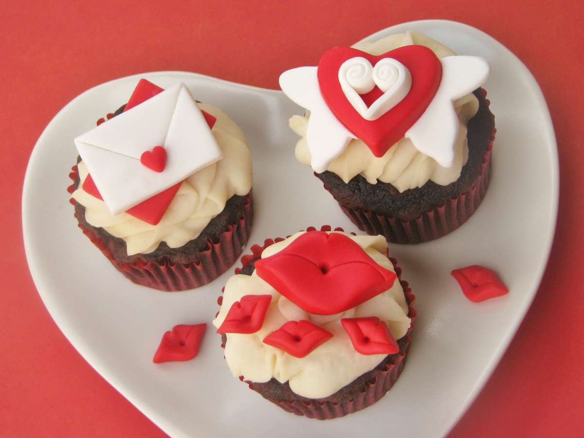 Vari cupcake per San Valentino