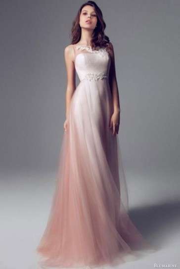 Abito da sposa sfumato in chiffon