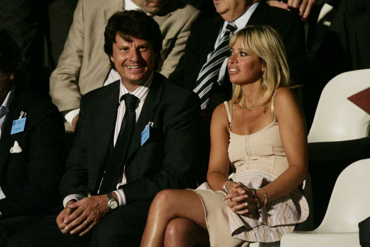 Alessandra Mussolini con il marito