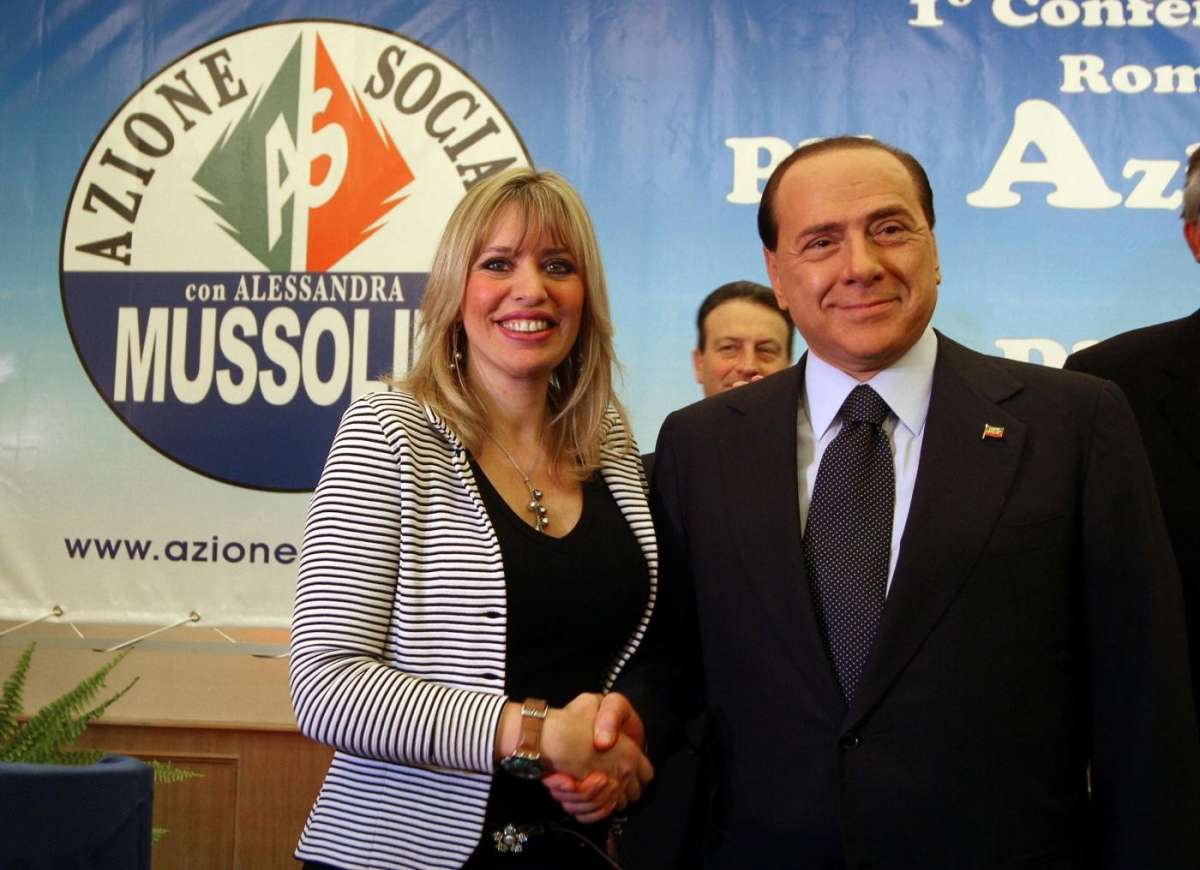 Alessandra Mussolini e Berlusconi