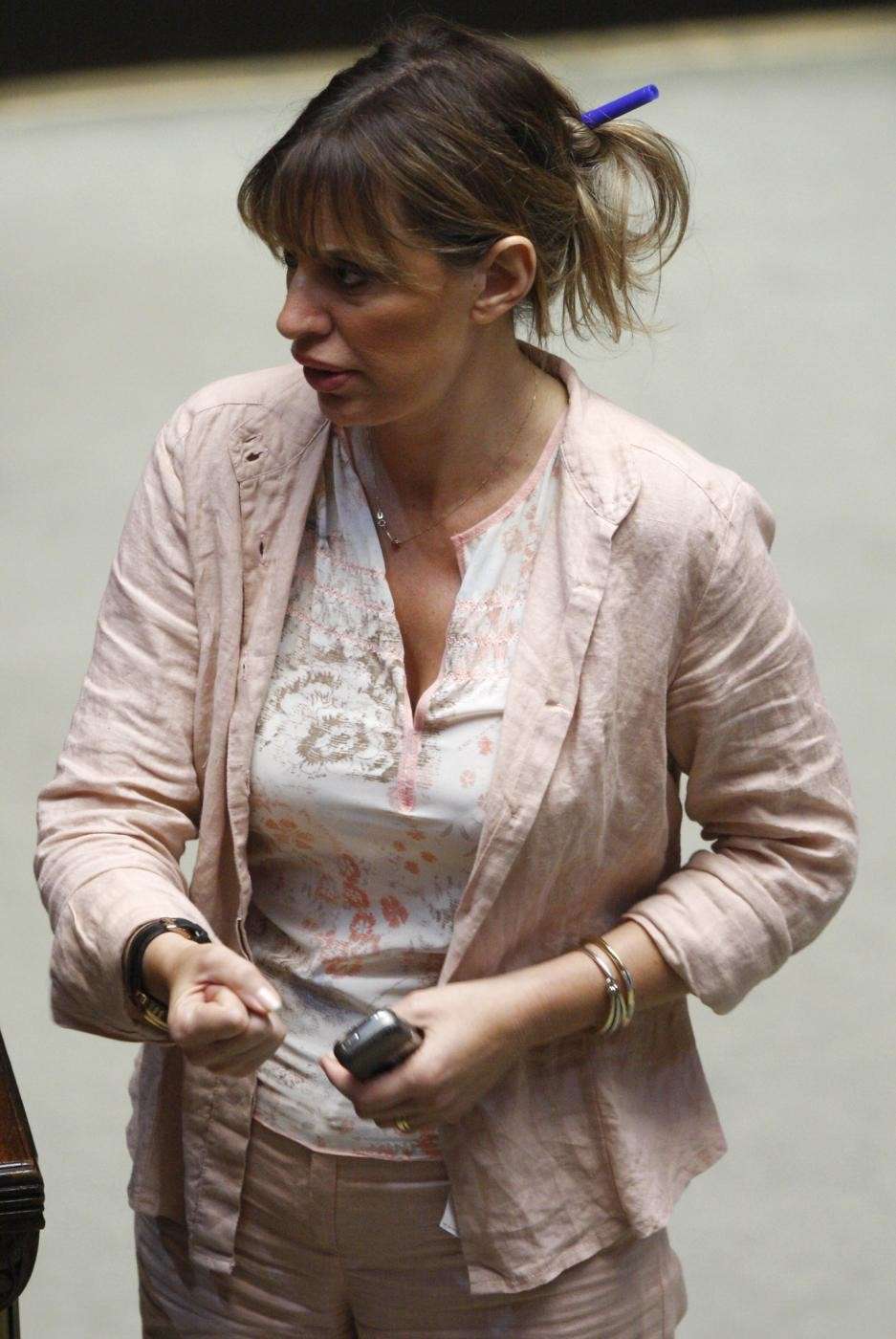 Alessandra Mussolini in Parlamento