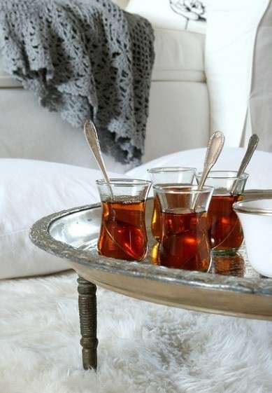 Bicchieri di vetro per tè freddo