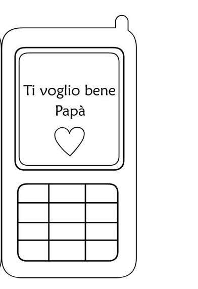 Biglietto a forma di telefono