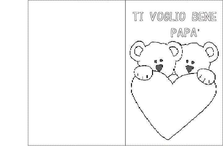 Biglietto affettuoso per papà
