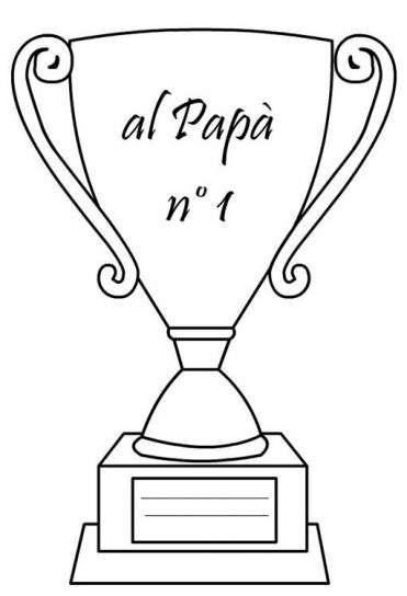 Biglietto coppa per il papà