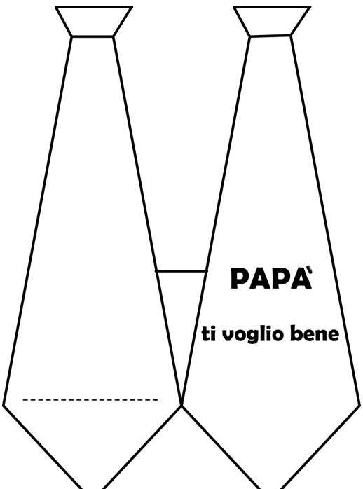 Biglietto cravatta per papà