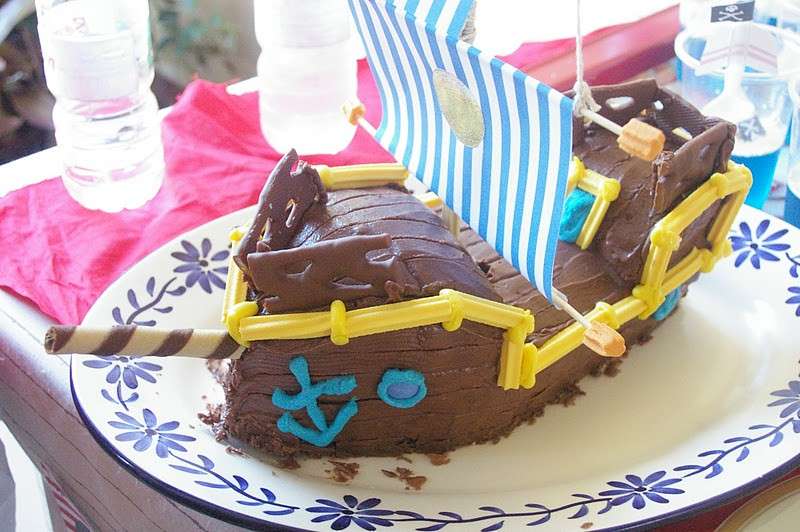 Birthday  cake di Jake e i pirati fatta in casa