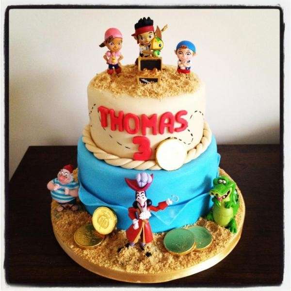 Birthday cake di Jake e i pirati per bambini
