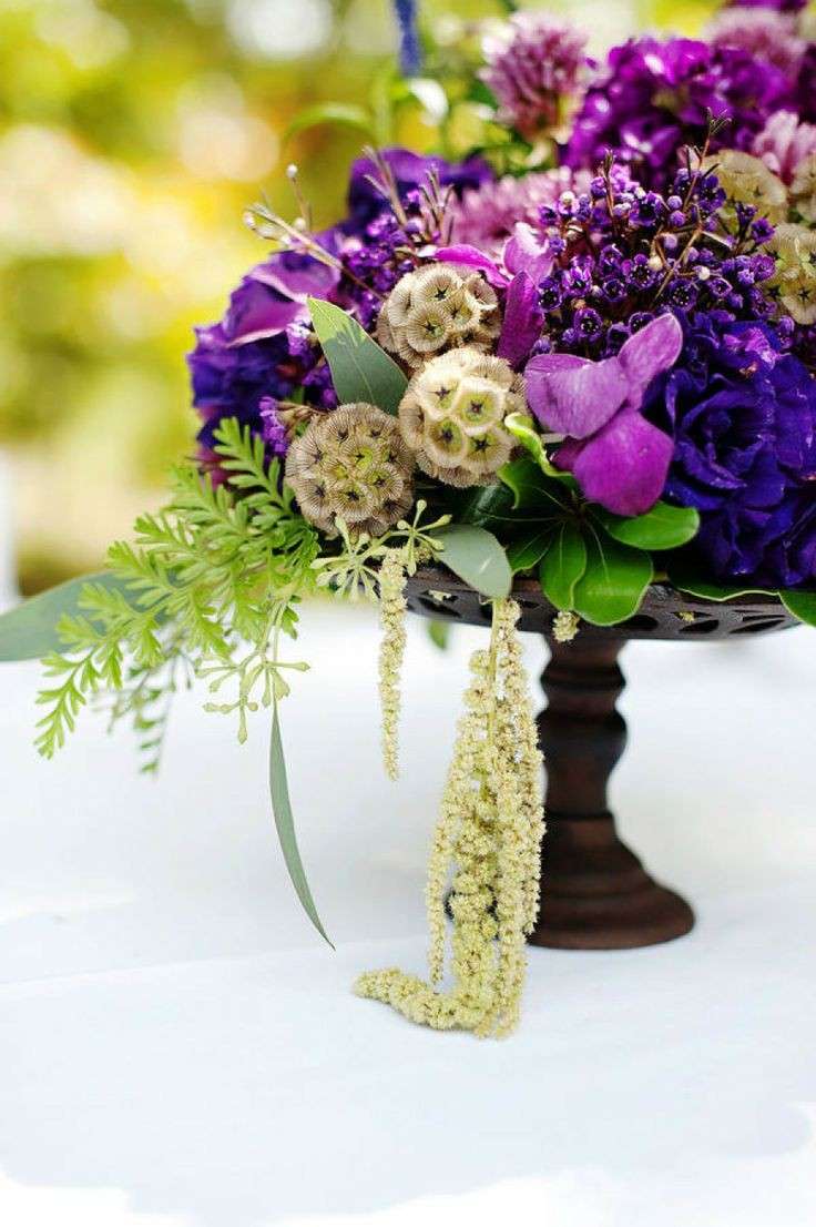 Centrotavola floreale radiant orchid