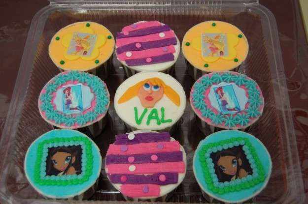 Cupcakes delle Winx colorate