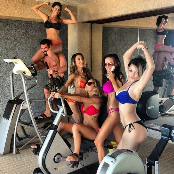 Dan Bilzerian in palestra