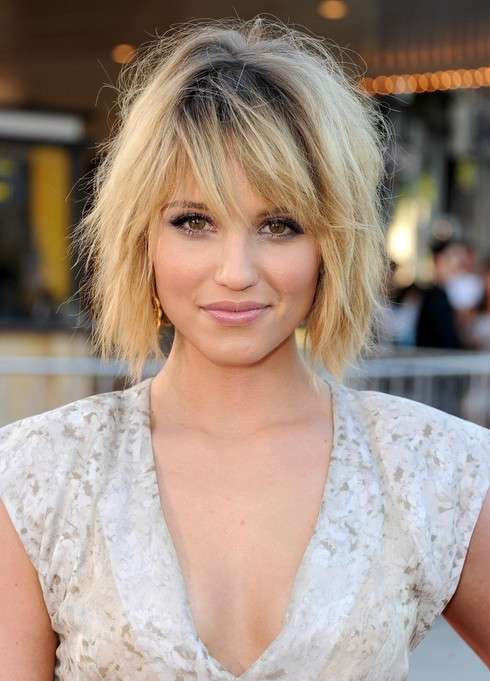 Dianna Agron capelli corti e sfilti