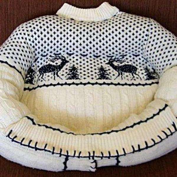 Maglione come cuscino