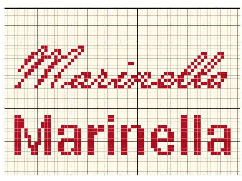 Marinella a punto croce