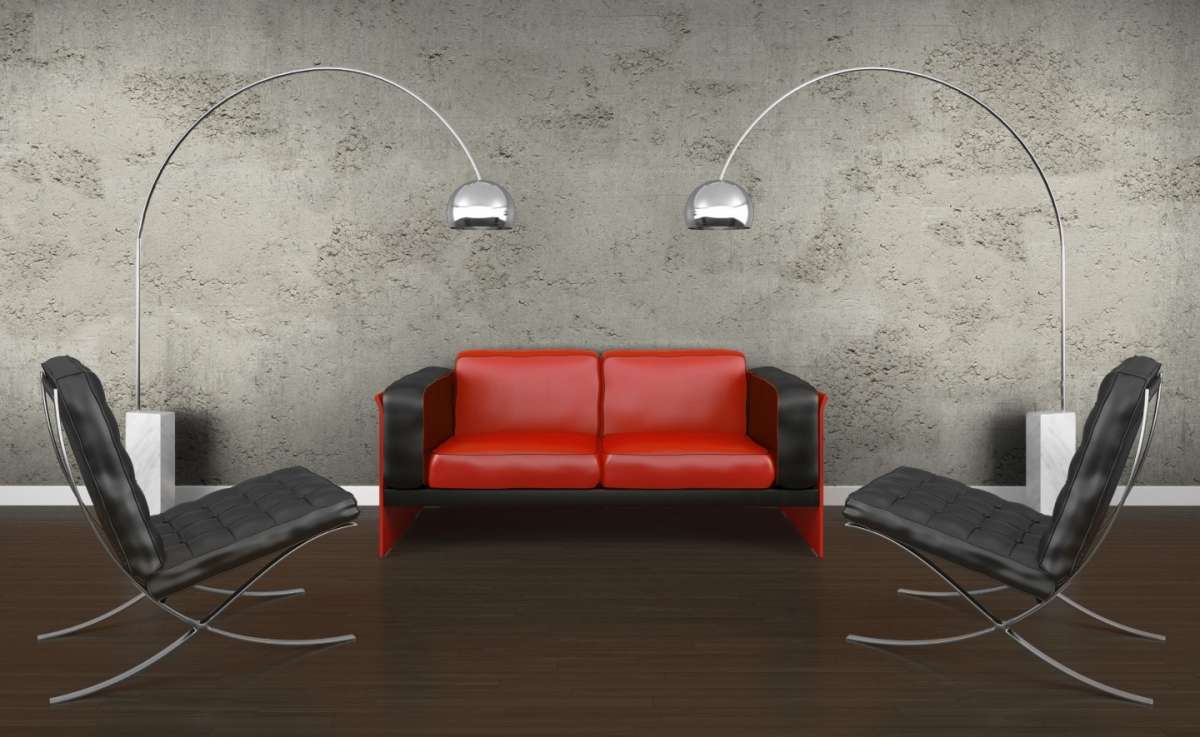 Pareti rustiche e arredamento moderno