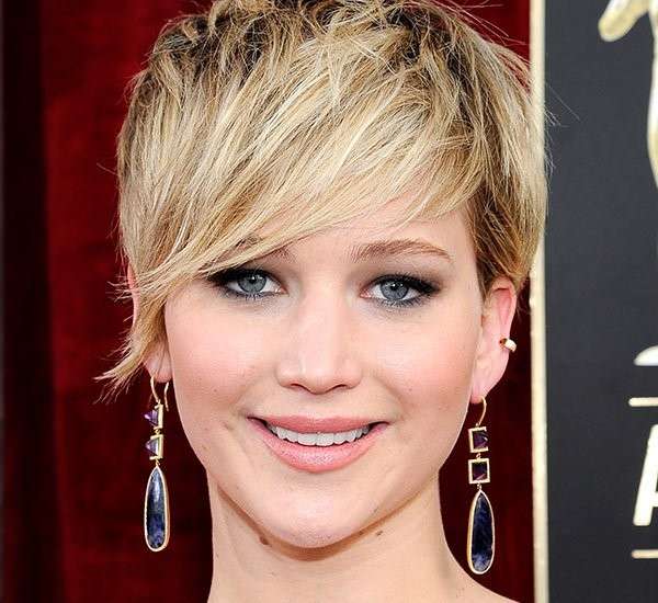 Pixie cut capelli fini di Jennifer Lawrence 2014