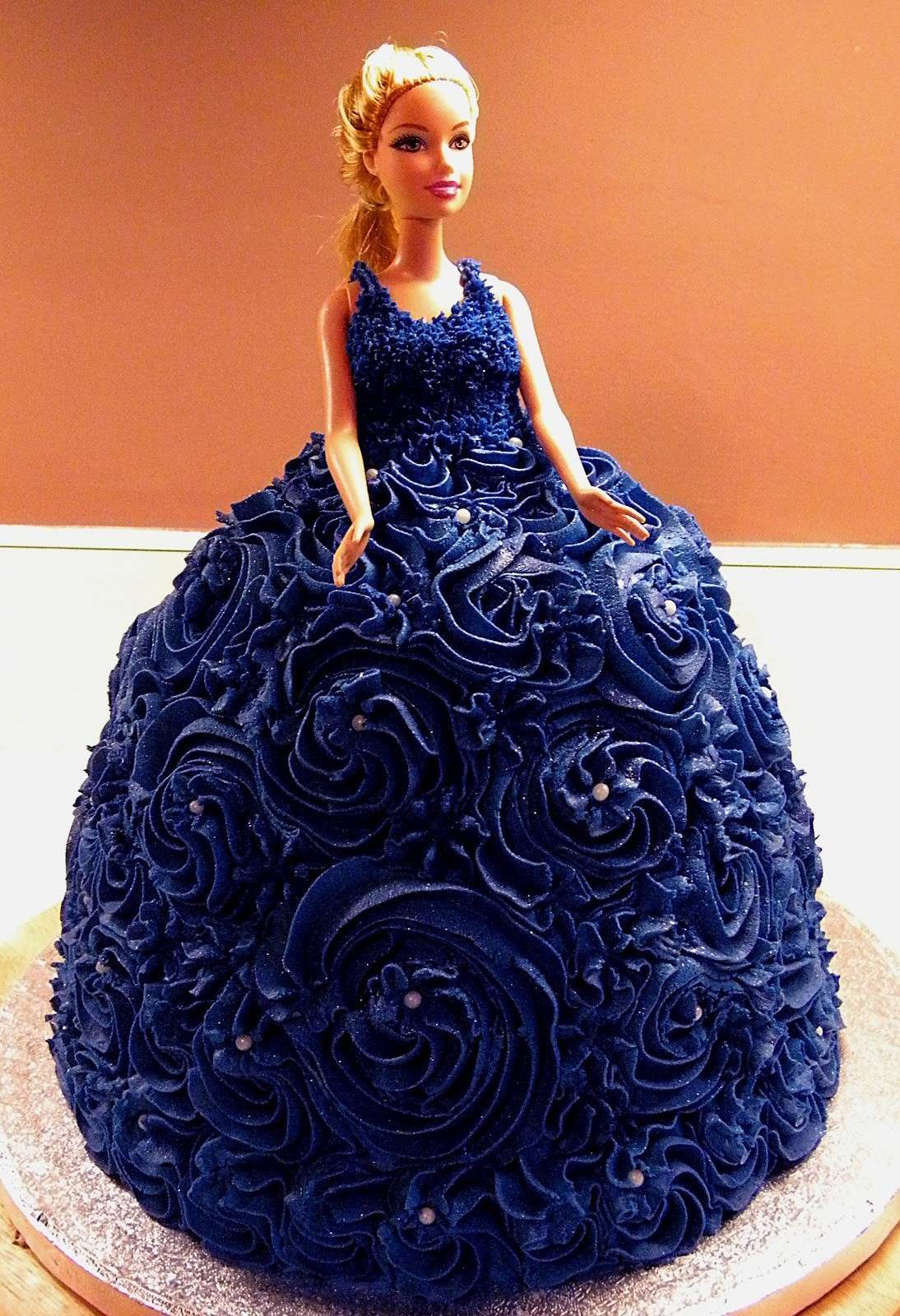 Torta Barbie blu