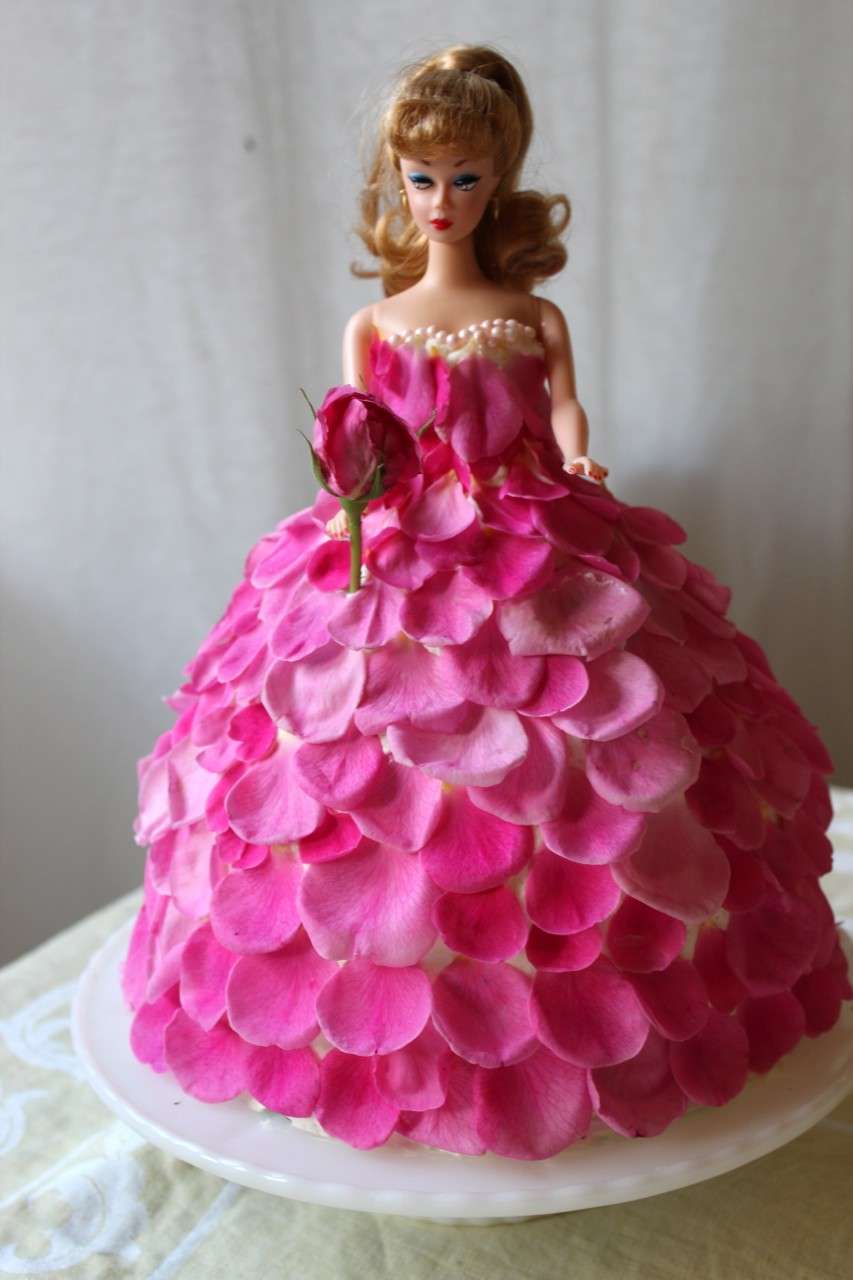 Torta Barbie rosa e fucsia