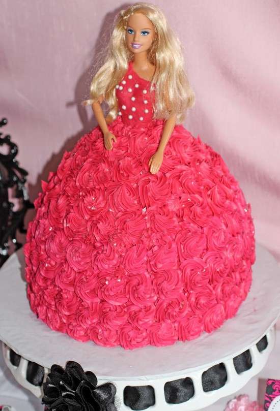 Torta Barbie rossa