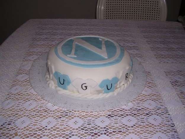 Torta Napoli con scritte