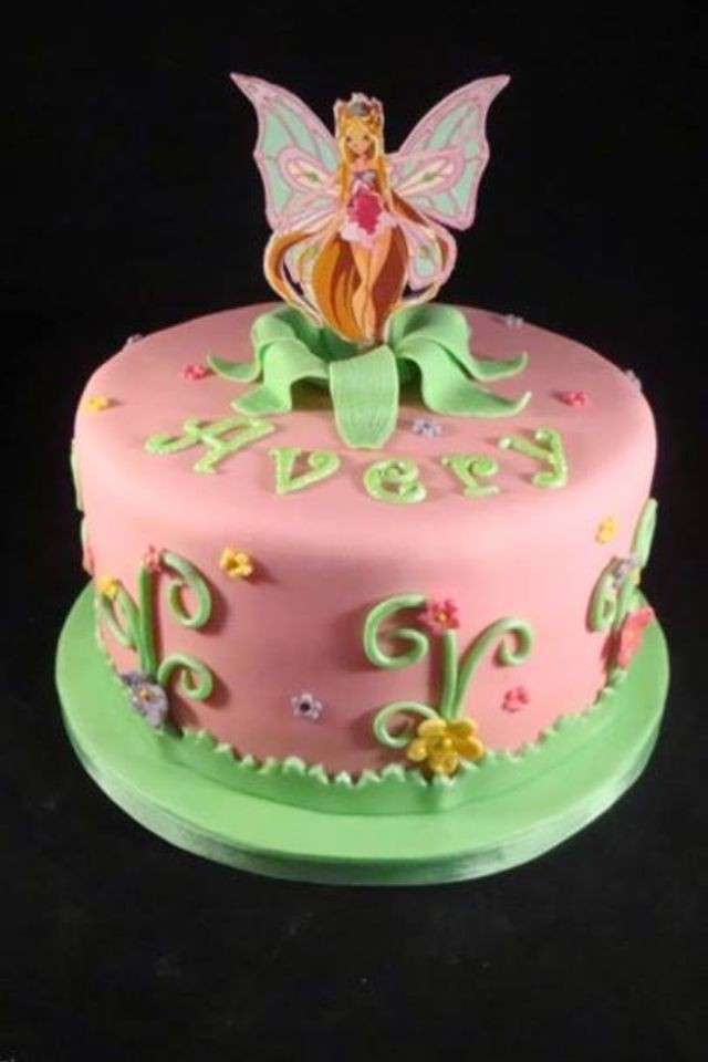 Torta rosa con fatina