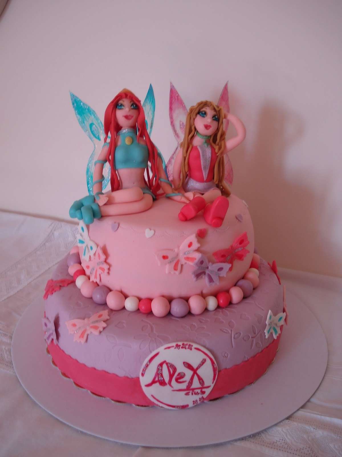 Torta rosa delle Winx