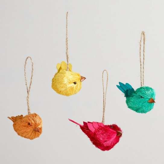 Uccellini di carta colorata