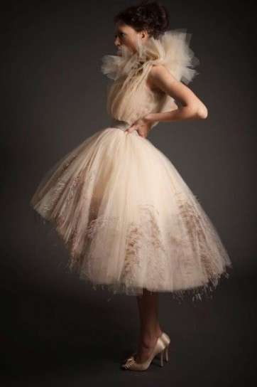 Vestito da sposa in tulle da ballerina