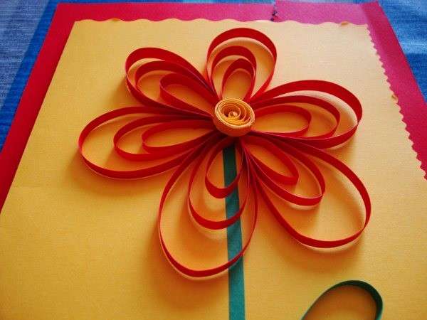Biglietto con dettaglio floreale