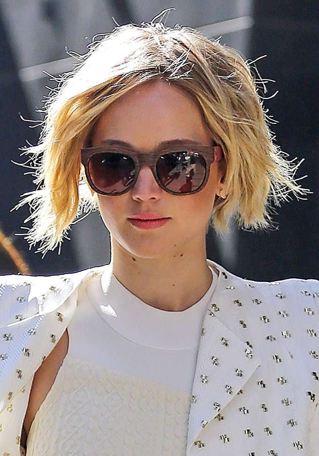 Capelli a caschetto di Jennifer Lawrence