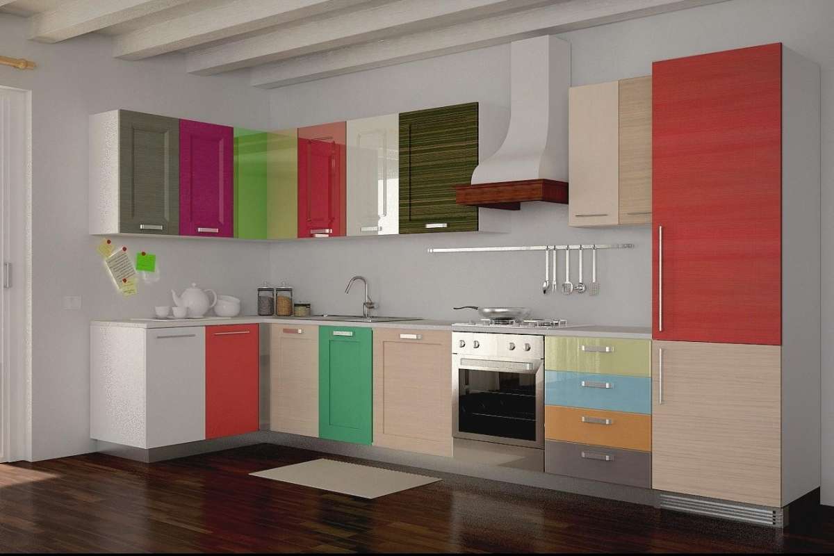 Cucina multicolore