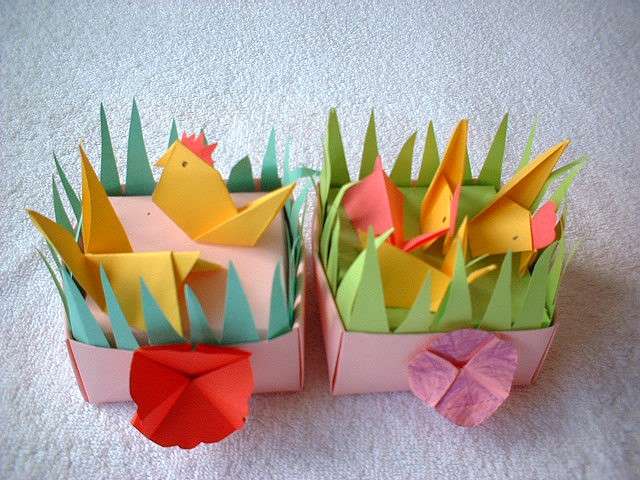 Fattoria con gli animali con gli origami