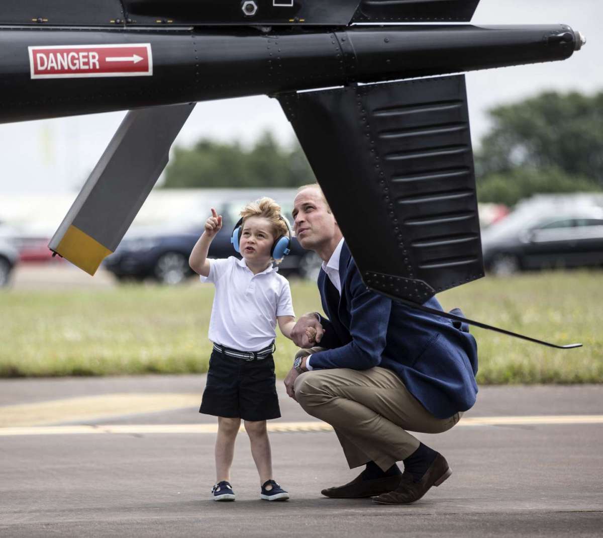 George con il papà William