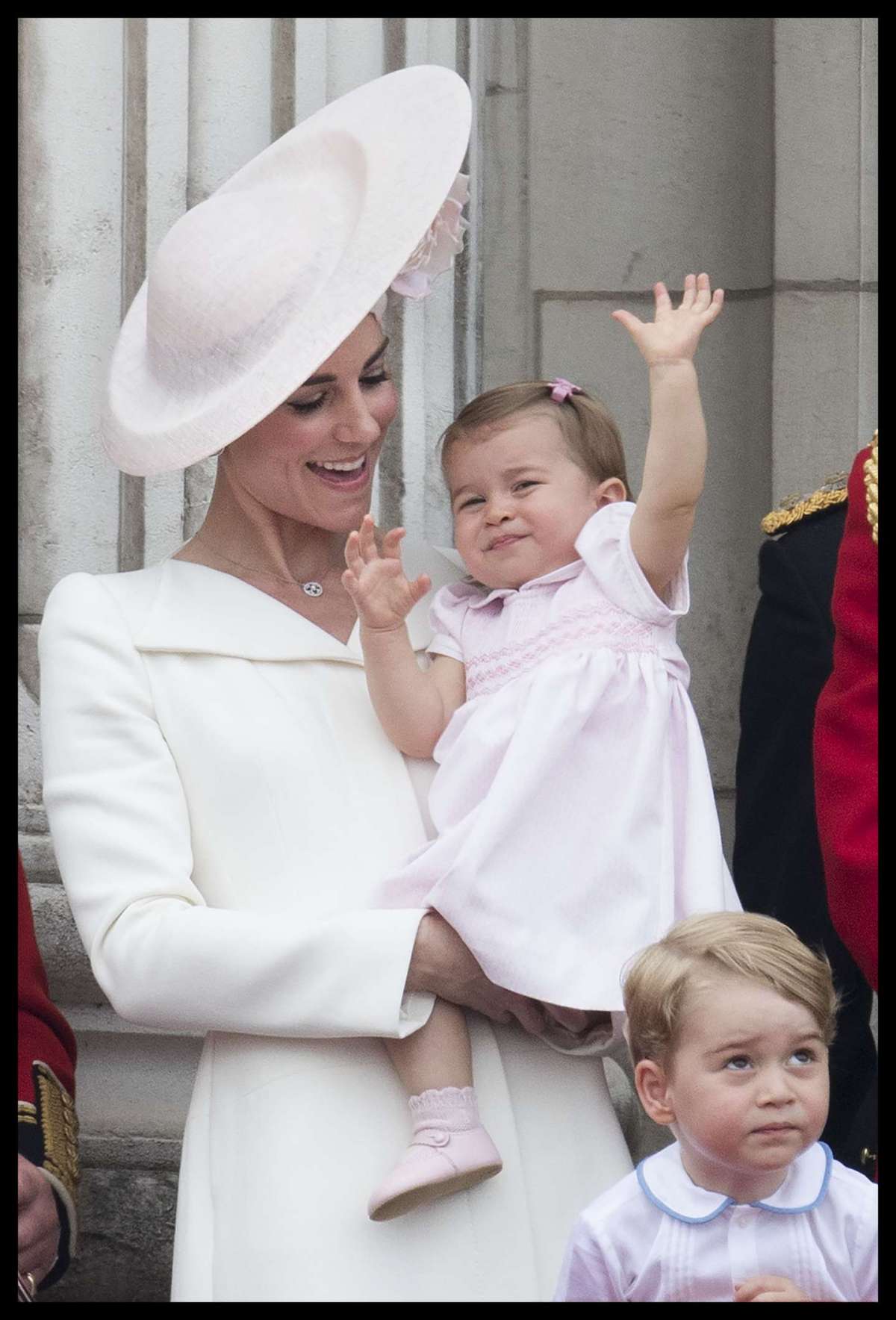 George e Charlotte con la mamma