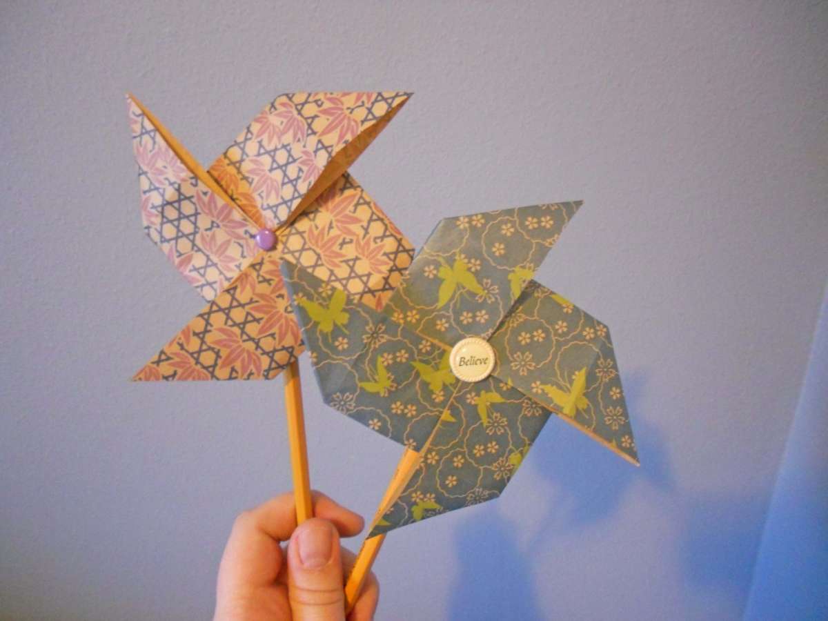 Girandole per Pasqua con origami