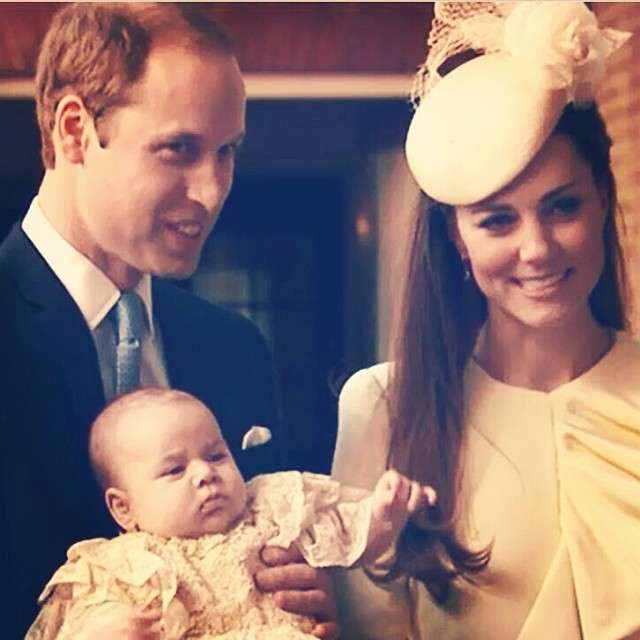 I genitori reali inglesi con il Royal Baby