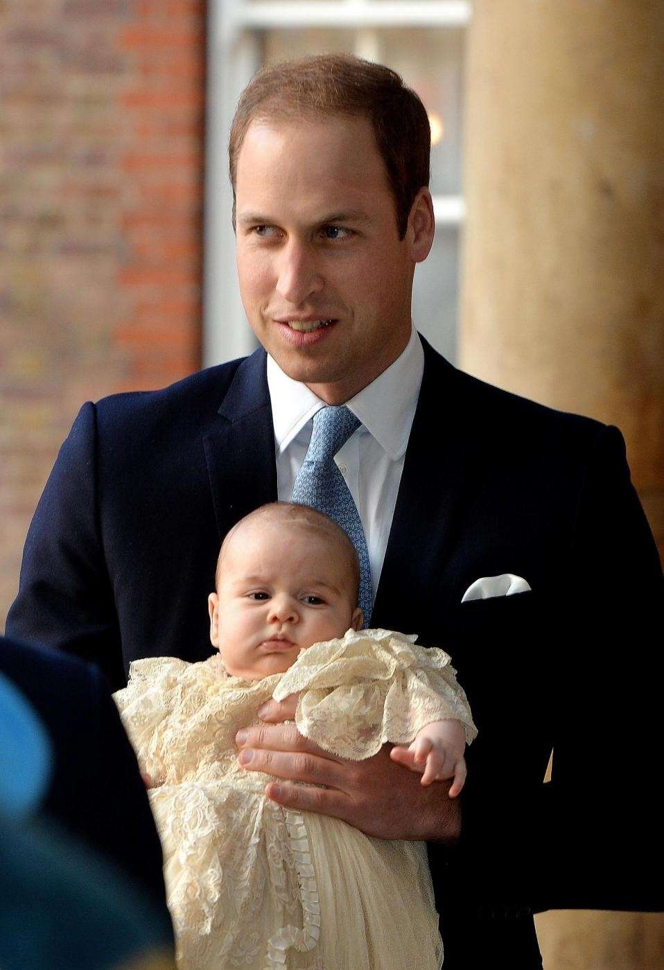 Il duca di Cambridge con il principe George