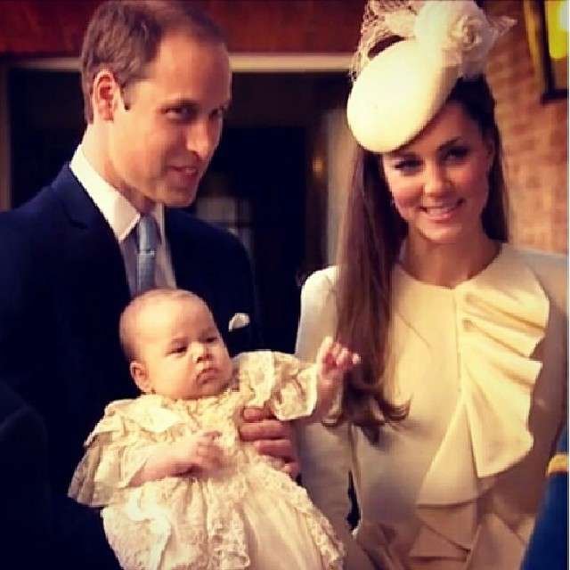 Il Royal Baby con i genitori