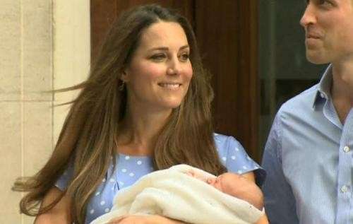 Il Royal Baby con i genitori